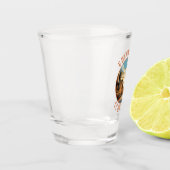 Edinburgh Schotland Retro Distress Circle Shot Glas (Links)