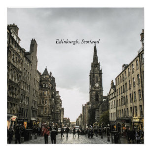 Edinburgh, Schotland stadsgezicht Perfect Poster