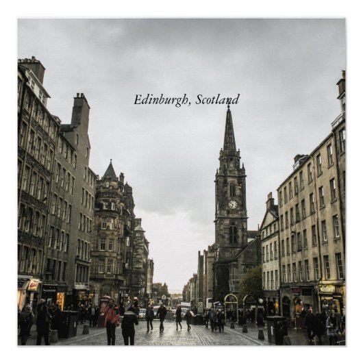 Edinburgh, Schotland stadsgezicht Perfect Poster (Voorkant)