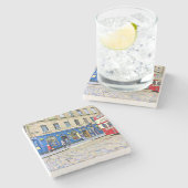 Edinburgh, Schotland Stenen Onderzetter (Zijkant)