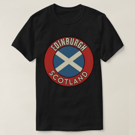 Edinburgh, Schotland T-shirt (Design voorkant)
