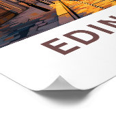 Edinburgh Schotland Travel Print (Hoek)