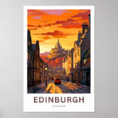 Edinburgh Schotland Travel Print (Voorkant)