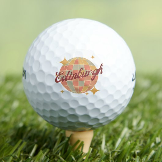 Edinburgh Schotland UK vakantie golf resort retro Golfballen
