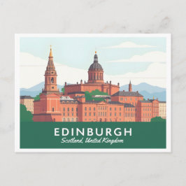 Edinburgh Schotland Verenigd Koninkrijk Pastelreiz Briefkaart