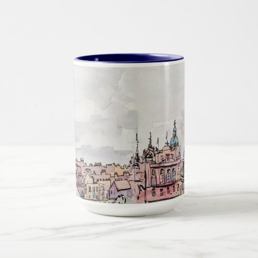 Edinburgh Schotland Waterverf Mok (Midden)