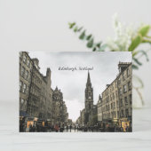 Edinburgh, Schotse cityscape Kaart (Staand voorkant)