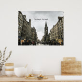 Edinburgh, Schotse cityscape Poster (Keuken)