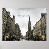 Edinburgh, Schotse cityscape Poster (Voorkant)