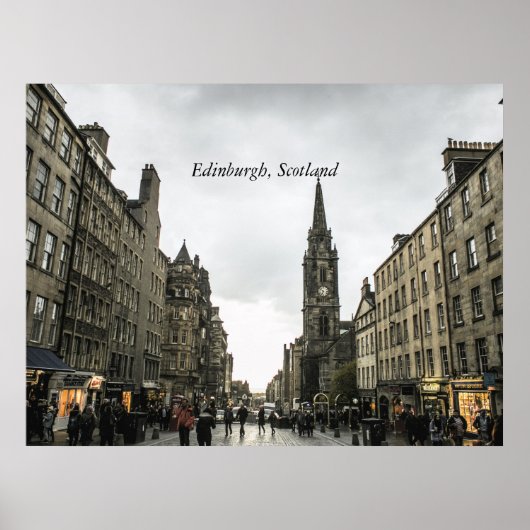 Edinburgh, Schotse cityscape Poster (Voorkant)