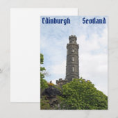 Edinburgh, Schotse kaart (Voorkant / Achterkant)