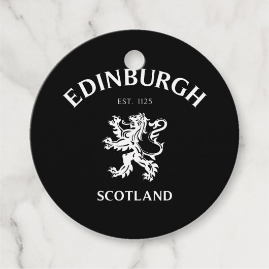 EDINBURGH Scotland Bedankjes Labels (Voorkant)