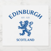 EDINBURGH Scotland Bier Etiket (Enkel label)