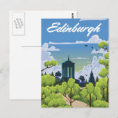 Edinburgh Scotland Briefkaart (Voorkant / Achterkant)