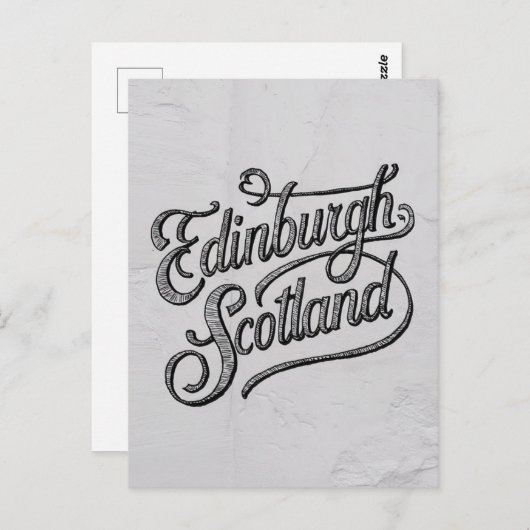 Edinburgh Scotland Briefkaart (Voorkant / Achterkant)