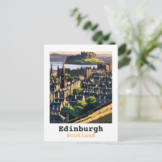 Edinburgh Scotland Briefkaart (Staand voorkant)