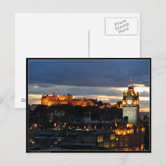 Edinburgh Scotland Briefkaart (Voorkant / Achterkant)