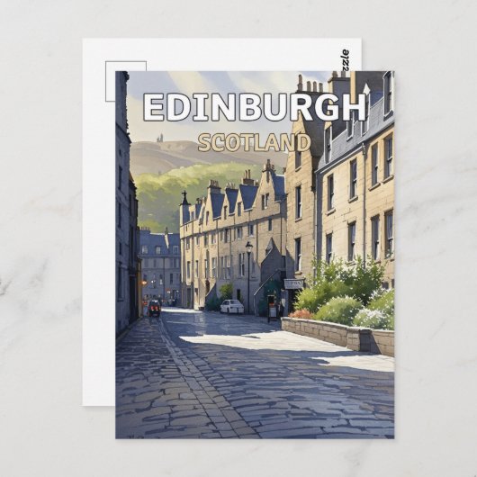 Edinburgh Scotland Briefkaart (Voorkant / Achterkant)