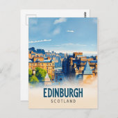 Edinburgh Scotland Briefkaart (Voorkant / Achterkant)