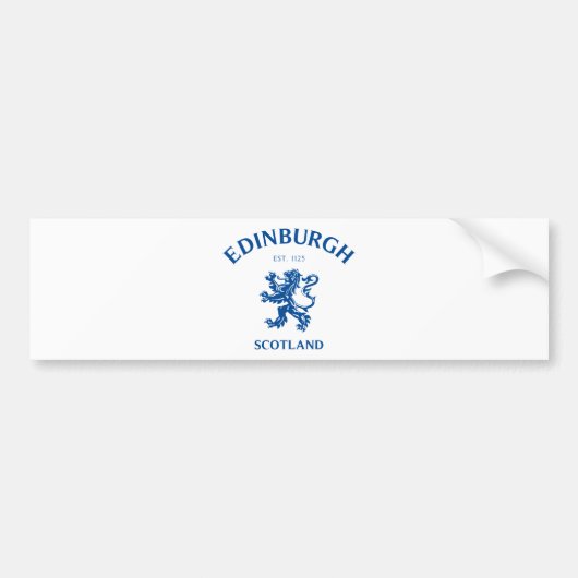 EDINBURGH Scotland Bumpersticker (Voorkant)