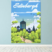 Edinburgh Scotland Canvas Afdruk (Insitu (Houten vloer))