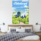 Edinburgh Scotland Canvas Afdruk (Insitu (Slaapkamer))
