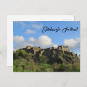 Edinburgh Scotland Castle Briefkaart Vakantie reiz (Voorkant / Achterkant)