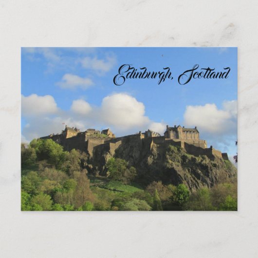Edinburgh Scotland Castle Briefkaart Vakantie reiz (Voorkant)