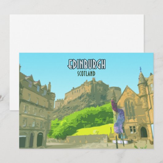 Edinburgh Scotland Castle United Kingdom (Voorkant / Achterkant)