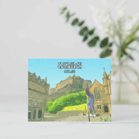 Edinburgh Scotland Castle United Kingdom  Briefkaart (Staand voorkant)