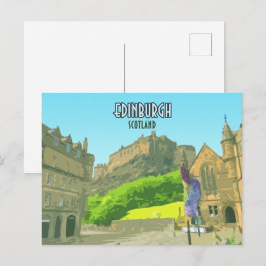 Edinburgh Scotland Castle United Kingdom  Briefkaart (Voorkant / Achterkant)