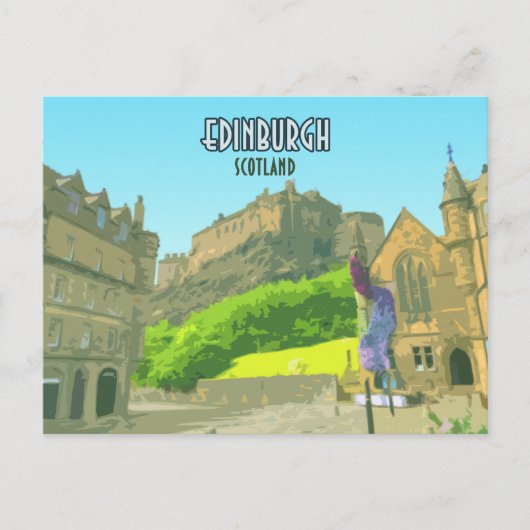 Edinburgh Scotland Castle United Kingdom Briefkaart (Voorkant)