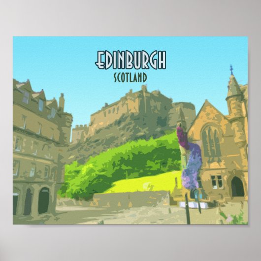 Edinburgh Scotland Castle United Kingdom  Poster (Voorkant)