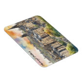 Edinburgh Scotland Castle Waterverf reizen Magneet (Rechterzijde)