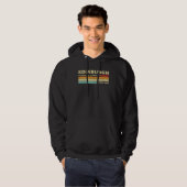 Edinburgh Scotland City Retro Longitude Latitude Hoodie (Voorkant volledig)