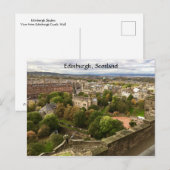 Edinburgh Scotland city skyline vanaf Castle walls Briefkaart (Voorkant / Achterkant)