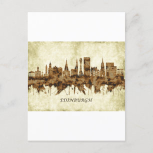 Edinburgh Scotland Cityscape Feestdagenkaart