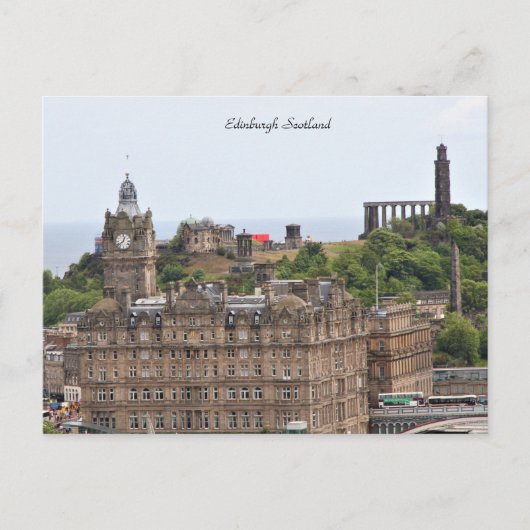 Edinburgh Scotland, Cityscape, fotografie Briefkaart (Voorkant)