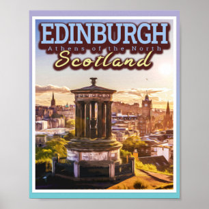 EDINBURGH SCOTLAND - DE ATHENEN VAN DE NOORDEN POSTER