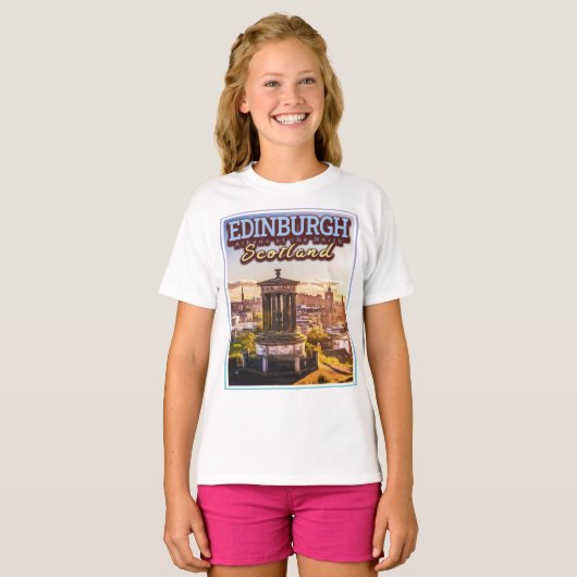 EDINBURGH SCOTLAND - DE ATHENEN VAN DE NOORDEN T-SHIRT (Voorkant volledig)