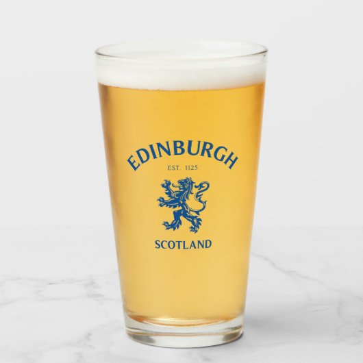 EDINBURGH Scotland Glas (Voorkant gevuld)