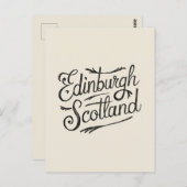 Edinburgh Scotland Hand getekend Briefkaart (Voorkant / Achterkant)
