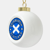 Edinburgh Scotland Keramische Bal Ornament (Rechts)