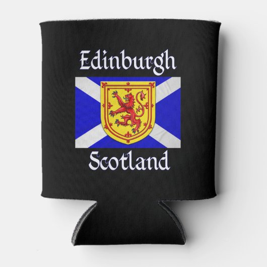Edinburgh Scotland Lion Rampant Scottish Flag Blikjeskoeler (Voorkant)