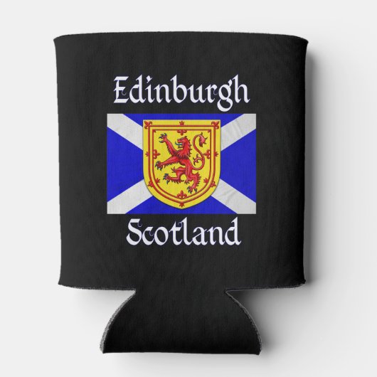 Edinburgh Scotland Lion Rampant Scottish Flag Blikjeskoeler (Achterkant)