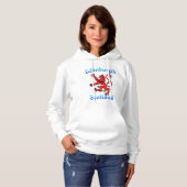 Edinburgh Scotland Lion Rampant Scottish Flag Hoodie (Voorkant volledig)