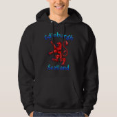 Edinburgh Scotland Lion Rampant Scottish Flag Hoodie (Voorkant)