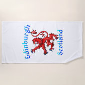 Edinburgh Scotland Lion Rampant Scottish Flag Strandlaken (Voorkant)