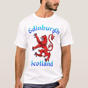 Edinburgh Scotland Lion Rampant Scottish Flag T-shirt