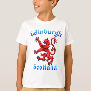 Edinburgh Scotland Lion Rampant Scottish Flag T-shirt